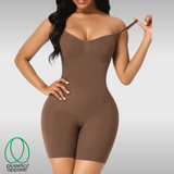Sculptuous Mid-Thigh Catsuit - Bistre