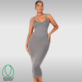 Sculptuous Femme Fatale Silhouette Shaper Dress  Misty Mystique