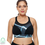 Racerback Mesh Sports Bra - Blue Lighting