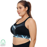 Racerback Mesh Sports Bra - Blue Lighting