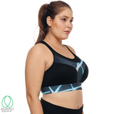 Racerback Mesh Sports Bra - Blue Lighting