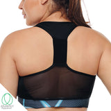 Racerback Mesh Sports Bra - Blue Lighting