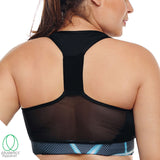 Racerback Mesh Sports Bra - Blue Lighting