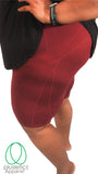 The Basics Biker Booty Shorts - Burgundy