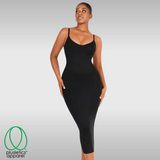 Sculptuous Femme Fatale Silhouette Shaper Dress Smoky Seductress