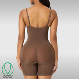 Sculptuous Mid-Thigh Catsuit - Bistre