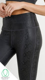Mamba Snake Skin Leggings - Black