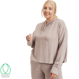 Performance Cropped Hoodie Sweatshirt