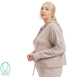 Performance Cropped Hoodie Sweatshirt