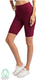 The Basics Biker Booty Shorts - Burgundy
