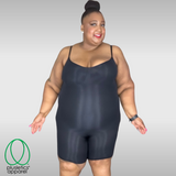 Sculptuous Mid-Thigh Catsuit - Midnight