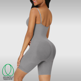 Sculptuous Mid-Thigh Catsuit - Chrome