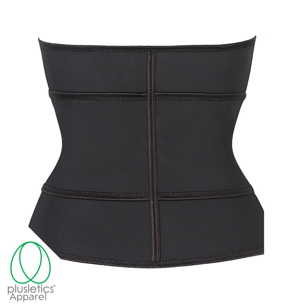TNAS Plus Size Latex Waist Trainer for Women Lower Belly Fat Workout Sweat  Corset Waist Trainer for Long Torso (BLACK, M) at  Women's Clothing  store