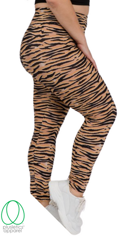 Jungle Tiger Leggings – Tan