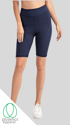 The Basics Biker Booty Shorts - Navy Blue