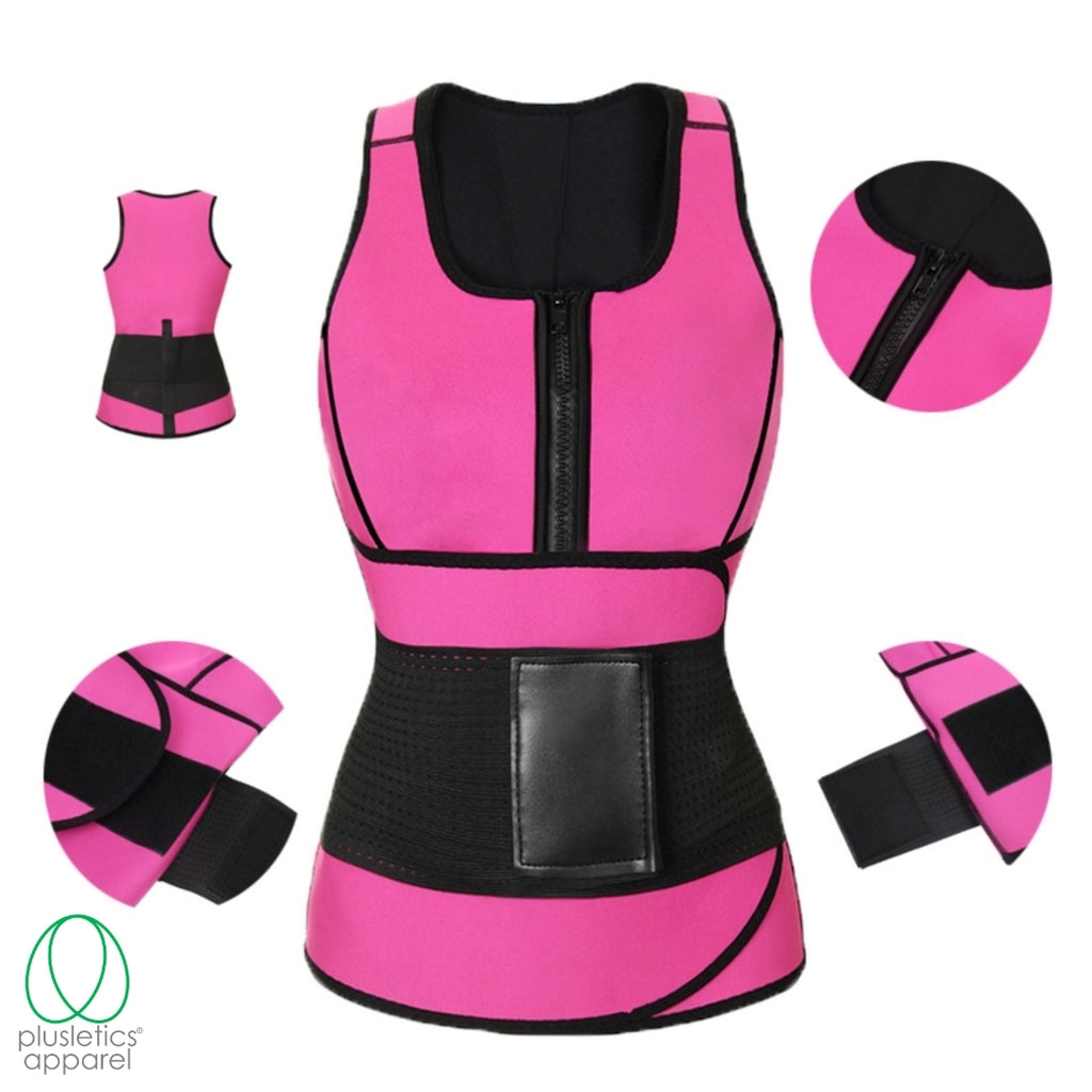 Adjustable Sweat Vest + Waist Shaper Belt – gooddose