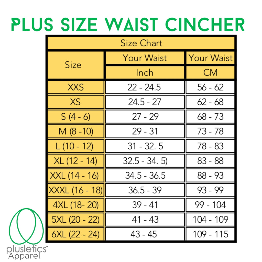Waist Cincher – Plusletics® Apparel - Fitness Chick Enterprises, Inc.