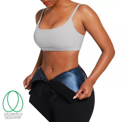 Strappy Back Plus Size Sports Bra - Heather Navy - Plus Size High Impact Bra  – Plusletics® Apparel - Fitness Chick Enterprises, Inc.