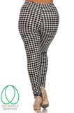 Houndstooth Plus Size Leggings
