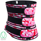 Triple Snatched Neoprene Waist Trainer - Camo Action Pink
