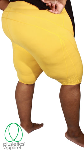 The Basics Biker Booty Shorts - Mustard