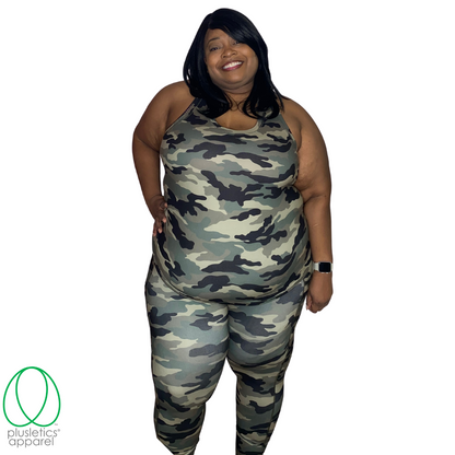 Camo Active Gym Set - Army Green